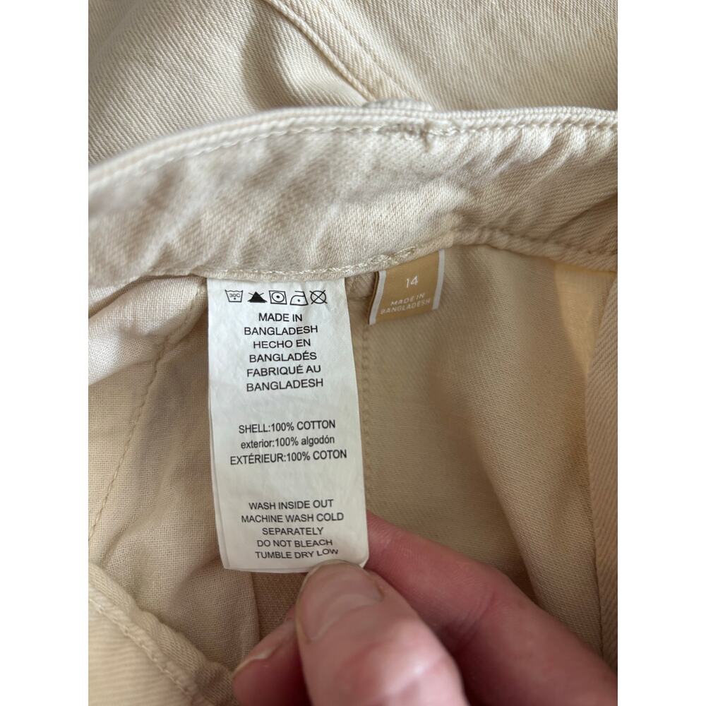 MICHAEL MICHAEL KORS SELMA WIDE LEG BONE JEANS NWT SIZE 14 100% COTTON - Picture 7 of 7